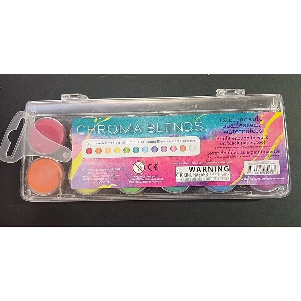 Ooly Chroma Blends Pearlescent Watercolor Set